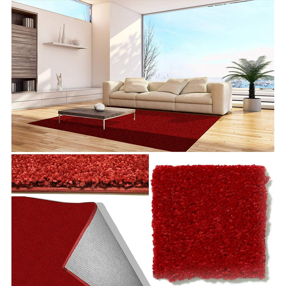 30 oz Soft and Cozy Area Rugs 1/2" Thick Cut Pile Polyester Material