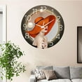 thumbnail image 3 of Reloj de pared silencioso analógico grande con , relojes de pared decorativos , relojes de pared grandes silenciosos sin tictac, señora BLESIY Reloj de pared del dormitorio, 3 of 8