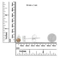 thumbnail image 5 of Sterling Silver 1/10ct TDW Champagne Diamond Stud Earrings (Champagne, I1-I2), 5 of 7