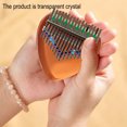 thumbnail image 3 of Kalimba Thumb Piano With Eva Protective Case, Transparent Crystal Acrylic Kalimba 17 Key, Musical Instrument Gifts, 3 of 5