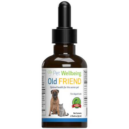 UPC: 0661822600221 | Pet Wellbeing Old Friend Senior For Cats – Optimal health for senior cats – 2 oz