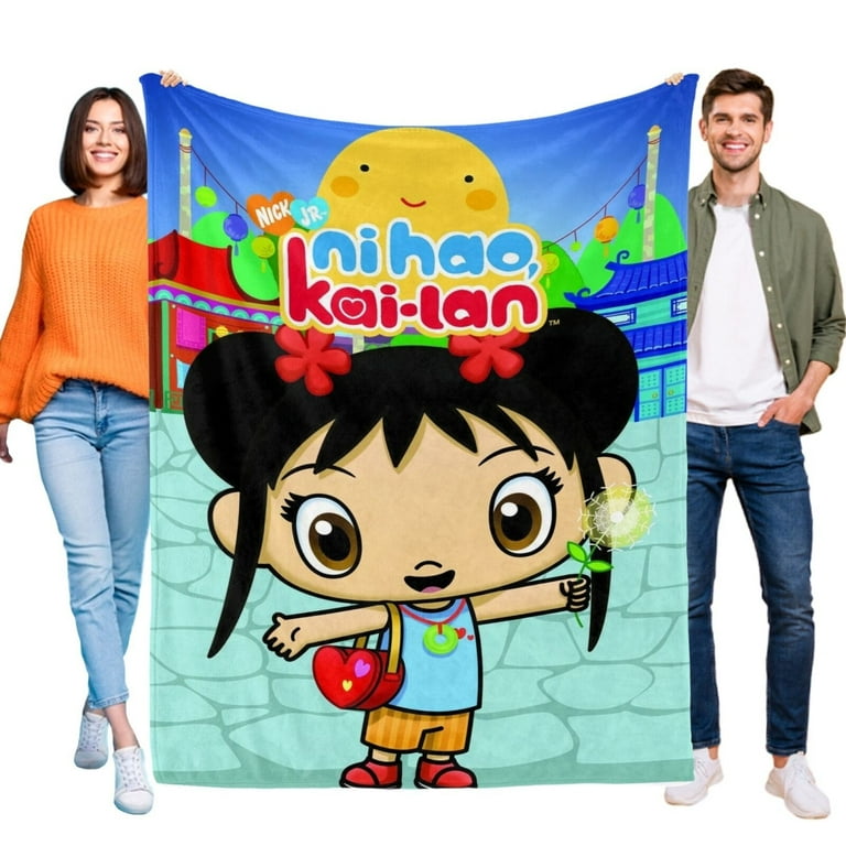 Ni Hao Kai Lan Flannel Blanket Bed Sofa Couch Throw Cozy