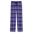 thumbnail image 6 of bbymog Baggy Pants Men's Plus Size Plaid Elastic Waist Sleepwear Casual Drawstring Pajama Pant Soft Straight Vintage Trousers with Pockets Purple A S, 6 of 6