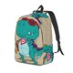 thumbnail image 1 of Balery Cool Dino Playing Skateboard Mochila Clásica Impresa Básica para Viaje, Mochila Escolar Resistente al Agua, Mochila de Lona con Correas Ajustables-Medium, 1 of 5