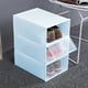thumbnail image 1 of Caja de almacenamiento de zapatos, caja de almacenamiento de zapatos apilable transparente gruesa para el hogar, organizador de caja de zapatos, diseño fácil de usar, 1 of 9