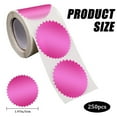 thumbnail image 3 of Pink Serrated Edge Certificate Seals Stickers 250Pc Award Labels, By Meiiso, Large Inventory!, 3 of 7
