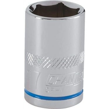 Channellock 1/2" Drive 17 mm 6-Point Shallow Metric Socket