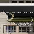 thumbnail image 5 of Barara King Patio Awning Sunshade Shelter,Patio Retractable Sun Shade,8' x 6.6' Patio Retractable Awning, Manual Exterior Sun Shade Deck Window Cover, Black, 5 of 11