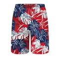 thumbnail image 4 of Hessimy Mens Swim Trunks Hawaiian Beach Shorts Quick Dry Board Shorts Bathing Suits Swimwear with Pockets,Hawaiian Style(Watermelon Red,XXXXL), 4 of 4