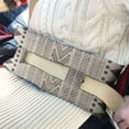 thumbnail image 3 of Bohemian Style Mastectomy Pillow - Post Heart Surgery Seatbelt Cushion, Abstract Floral, Soft Material, 3 of 7