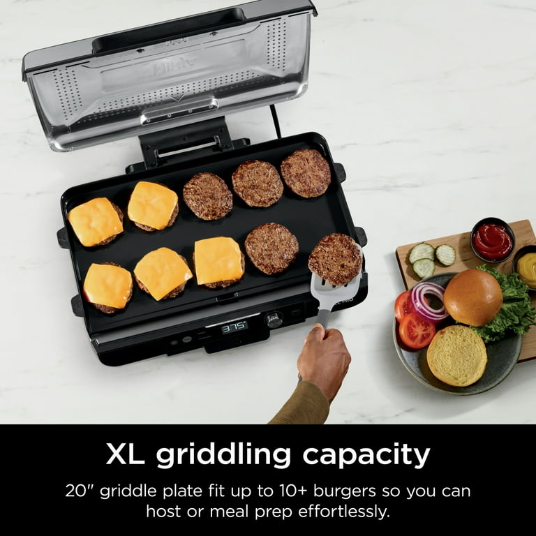 Ninja Sizzle Pro XL 8-Serving Electric Indoor Griddle & Grill, 20