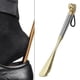 thumbnail image 5 of Zapatero de de primera calidad, calzador de asa larga para hombres y mujeres, zapatos de cuero León de plata de 32 cm, 5 of 7