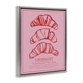 thumbnail image 2 of Stupell Industries Contemporary Croissant Breakfast Pastry Gray Floating Frame Canvas Art, 17 x 21, by Jenaya Jackson, 2 of 8