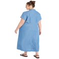 thumbnail image 2 of CHOK Robe Chemise à Boutons Grande Taille, 2 of 4