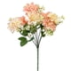 thumbnail image 3 of Yhmxh Flores artificiales de rosas e hortensias, ramo de seda con tallos, tallos de flores RFaux para bodas, fiestas, arreglos florales, decoración de mesas y centros de mesa para el hogar., 3 of 6