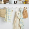 thumbnail image 2 of Martha Stewart Valley Plaid Cotton Kitchen Towel Set, Indigo, 2 Piece, 2 of 5
