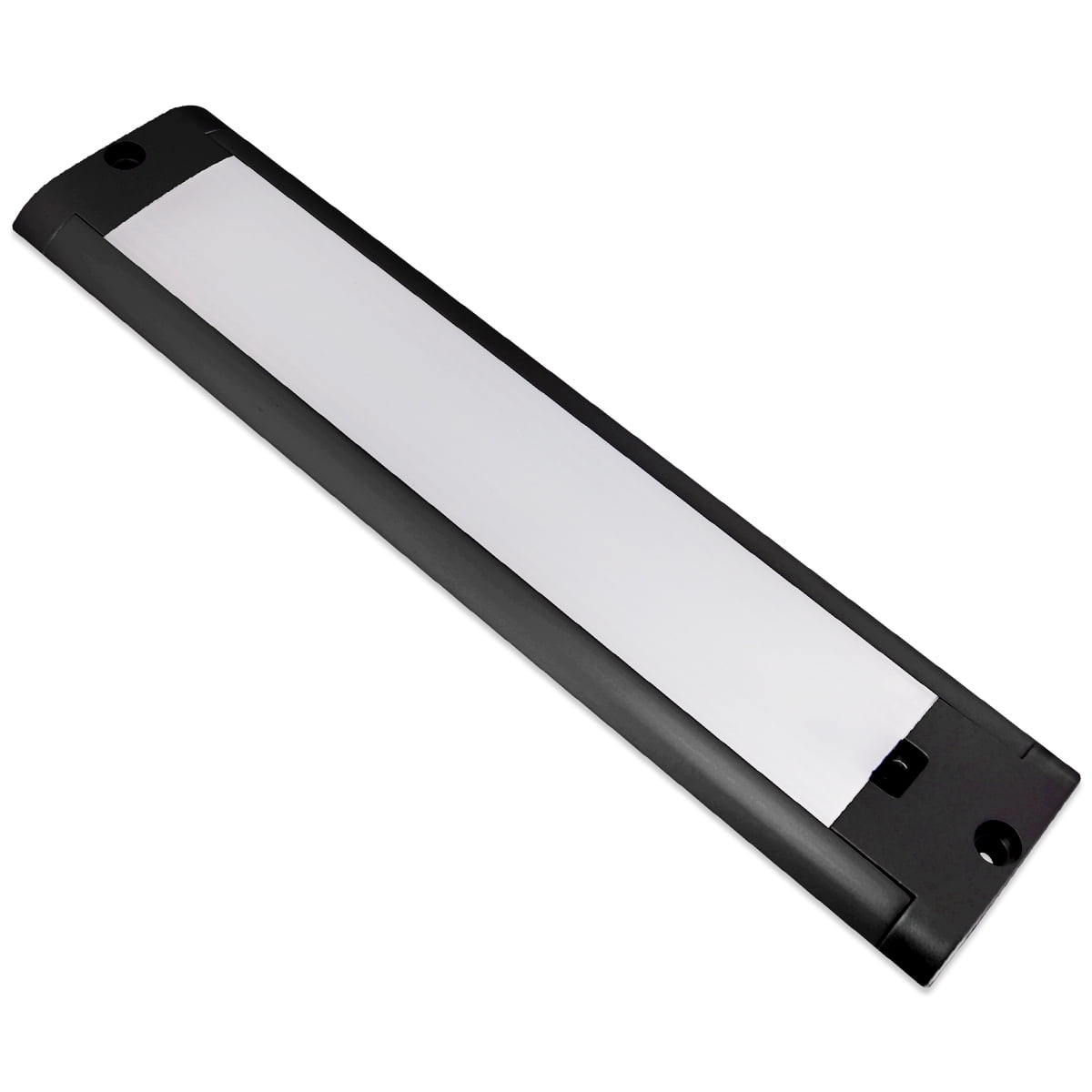 Dream Lighting 8.6" Sweep Sensor LED Under Cabinet Light,for RV Camper Kitchen Closet,Black Shell,Bright White
