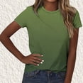 thumbnail image 5 of Women's T Shirts Graphic 4XL Gradient Color Crew Neck Casual Loose T-Shirt, 5 of 5