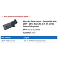 thumbnail image 2 of Mass Air Flow Sensor - Compatible with 2009 - 2012 Acura RL 3.7L V6 J37A2 Naturally Aspirated 2010 2011, 2 of 2