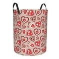 thumbnail image 2 of XMXT Collapsible Laundry Basket, Colorful Heart Decorative Painting Polyester Waterproof Laundry Hamper, 40L, 2 of 8