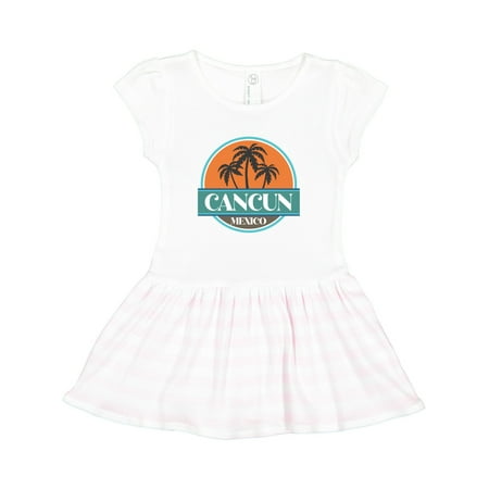

Inktastic Cancun Mexico Vacation Trip Gift Toddler Girl Dress