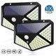 thumbnail image 1 of Laklulu Juego de 2 reflectores solares con sensor de movimiento 100 LED, luz de pared solar brillante de cuatro lados, 1 of 1