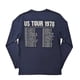 thumbnail image 2 of The Rolling Stones - Camiseta US Tour '78 de Manga Larga para Adultos Unisex (Azul Marino), 2 of 2
