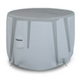 thumbnail image 5 of Round Patio Table Cover 18 Oz Waterproof - 100% Weather Resistant Outdoor Round Table Cover with Air Pocket and Drawstrap for Snug Fit (48" Dia x 24" H, Grey), 5 of 7