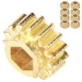 thumbnail image 4 of Tuning Pegs Keys Gear, Light Weight Easy To Use Guitar Tuners Gears, Glossy Iron Sturdy For Guitar Music Teaching Concert Playing D'or 12 Pièces, 4 of 8