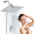 thumbnail image 1 of Regaderas para Baño, Cabeza de Ducha de Lluvia Alta Presion y Ducha de Mano de 2 Modos Rociado Ajustable con Soporte, Antifugas, Manguera Plata Regaderas y Baño, 1 of 4