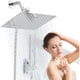 thumbnail image 1 of Regaderas para Baño, Cabeza de Ducha de Lluvia Alta Presion y Ducha de Mano de 2 Modos Rociado Ajustable con Soporte, Antifugas, Manguera Plata Regaderas y Baño, 1 of 4