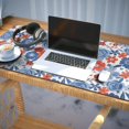thumbnail image 3 of Long Mouse Pads for Desk,Pioneer Flower Floral Print Pattern Desk Mats on Top Of Desks, Desk Mouse Pad Extra Large with 3mm Non-Slip Base and Stitched Edge for Gaming,Office,Work,Home 35.4"x15.7", 3 of 6