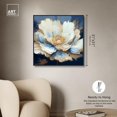 thumbnail image 5 of Plenitude Navy Canvas Light Colors Flower Art Prints by Art Remedy, Black Frame, 30" x 30", 5 of 7