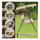 thumbnail image 5 of Columpio Banca Jardin Exteriores Hamaca con Toldo Mecedora beige Mediano, 5 of 6
