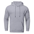 thumbnail image 6 of Valora Men Winter Outfit Versatile Everyday Hoodies And Sweatshirts For Men Crafted For Comfort And Style Ideal For Autumn And Winter Daily Casual Wear Light Gray 2XL, 6 of 6