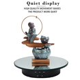 thumbnail image 2 of Qinmay Placa giratoria eléctrica de 360 ​​grados, soporte de exhibición antideslizante de rotación suave ajustable de bajo ruido recargable para productos fotográficos (negro, 7,8 pulgadas/carga 17 LB, 2 of 5