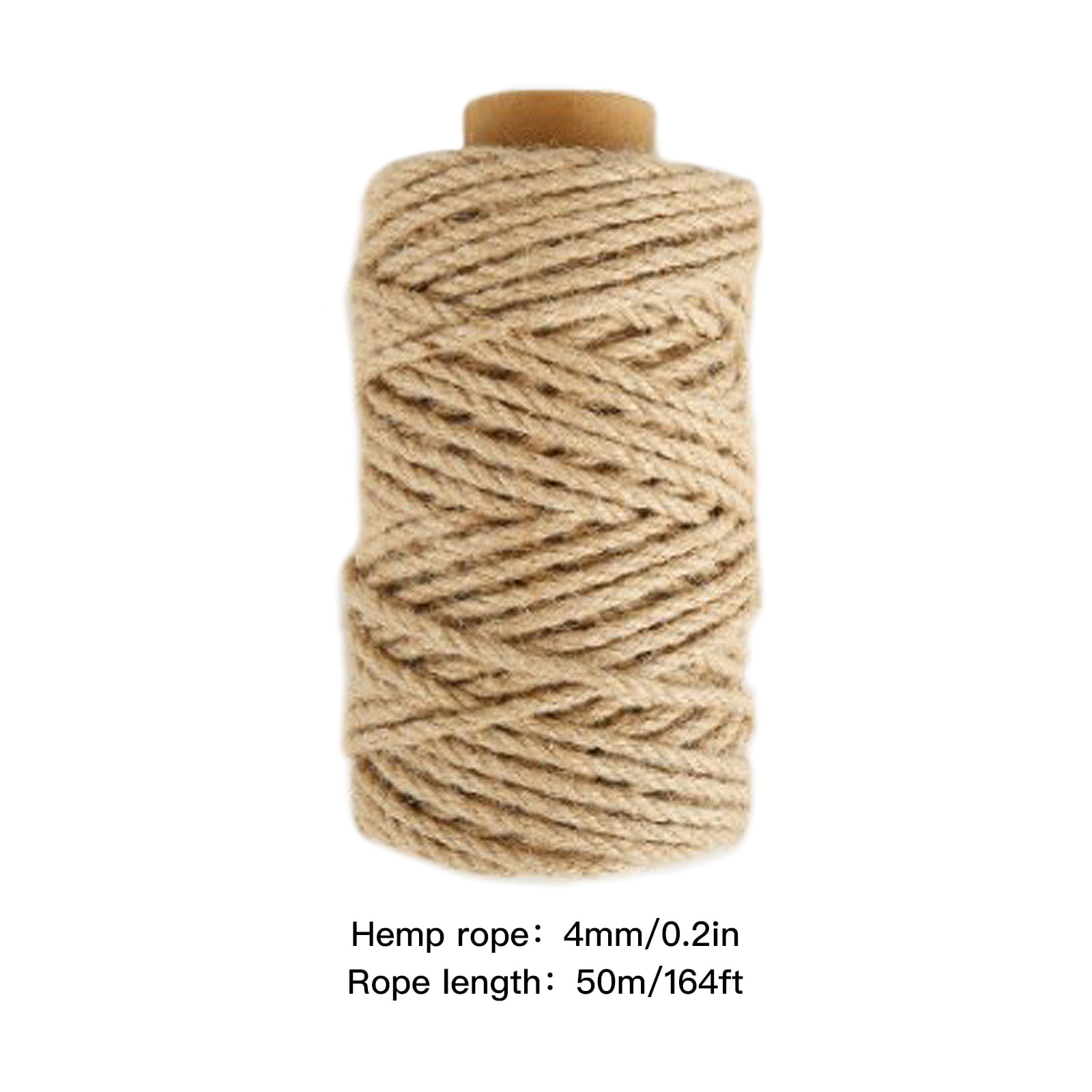 DIY Handmade Burlap Jute Twine Hemp Rope Packing String Gift Hanging Decor 