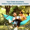 thumbnail image 4 of Tranquillo Hamac Double avec Support Inclus pour 2 Personnes / Support de Hamac Pliable Capacité de 600 Lb Étui Portable - Maison, Extérieur, Camping, Ciel, 4 of 8
