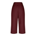 thumbnail image 5 of Comfy Pants for Women Women's Capri Pants Casual Point Pants With Drawstring For Everyday Wear Summer Bottoms For Men And Women Comfortable And Versatile Styling Options, 5 of 6