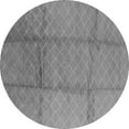 thumbnail image 1 of Ahgly Company Indoor Round Solid Gray Modern Area Rugs, 4' Round, 1 of 4