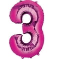 thumbnail image 5 of Frozen 2 Party Supplies 3rd Birthday Elsa, Anna and Olaf Balloon Bouquet Decorations - Pink Number 3, 5 of 7