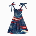 thumbnail image 4 of CAUYDY Baby Girl Dresses Toddler Girls 4th of July Straps Dress Kids American Flag Stars Striped Sundress Children Independence Day Clothes 12 18 24 Months 3T 4T 5T 6T (Sizes 4-5 Years,Dark Blue), 4 of 5