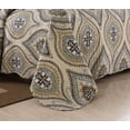 thumbnail image 2 of MarCielo 3 Piece Lightweight Quilt King, Printed Quilt, Quilt Set Bedding Throw Blanket Coverlet Lightweight Oversize Bedspread Ensemble, Yellow+Dark Gray, King Size, Joni, 2 of 8