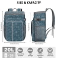 thumbnail image 3 of Space Galaxy Insulated Cooler Backpack 20L - Leakproof Soft Cooler Bag for Camping, Beach & Picnic, Fits 26 Cans, Long-Lasting Insulation, Astronaut & Star Constellation Design, 3 of 5