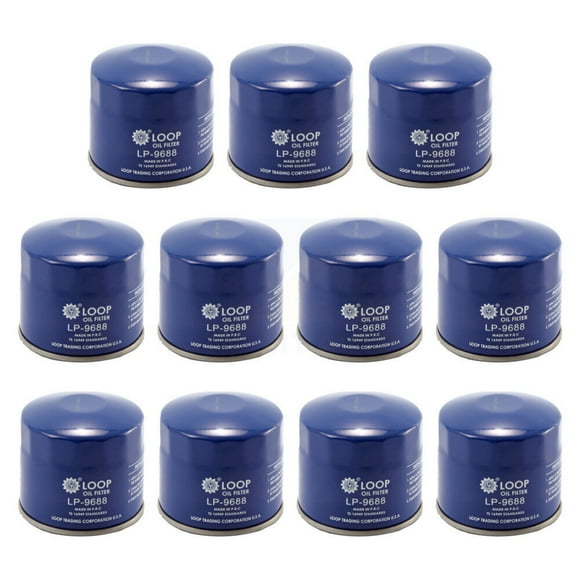 LOOP Engine Oil Filter (11 Pack) for Car Hyundai Kia Elantra Tucson Accent Subaru Sorento Santa Fe Sport Forte Soul Sonata Sportage Outback Mitsubishi Rio Kona Lancer GT Seltos Optima Rondo KLO-100143