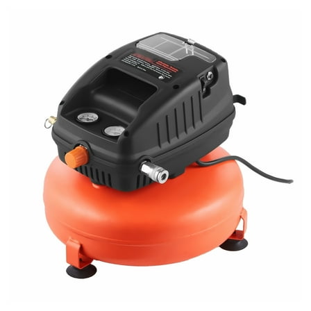 3 Gallon Air Compressor, 1/3HP Oil-Free Pancake Compressor, 0.54CFM@90PSI, 100PSI Max, Portable Air Compressor for Tire Inflation, Spray Painting, & DIY Projects