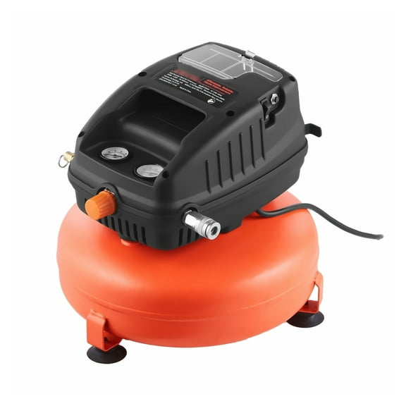 3 Gallon Air Compressor, 1/3HP Oil-Free Pancake Compressor, 0.54CFM@90PSI, 100PSI Max, Portable Air Compressor for Tire Inflation, Spray Painting, & DIY Projects