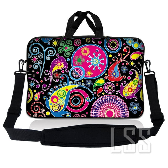Sac Pochette pour Ordinateur Portable en Néoprène 8–10 Pouces, Étui de Transport avec Poignée et Bandoulière Ajustable - Design Artistique
