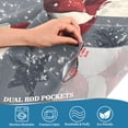thumbnail image 4 of Yayeee Kitchen Valance Rod Pocket 54" x 18" Living Room Window Curtain, Christmas Santa, 4 of 6