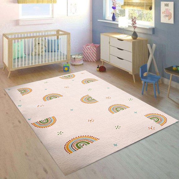 Cartoon Bedroom Imitation Bedside Blanket Home Parent Child Room Floor Mat Non Slip And Dirt Living Room Carpet